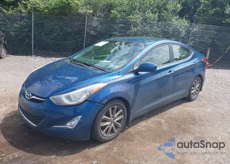 2015 Hyundai Elantra Se from USA, damaged, VIN KMHDH4AE9FU251124